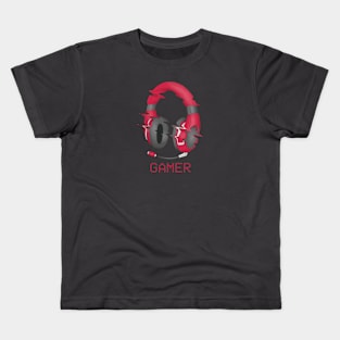 Gamer headphone Kids T-Shirt